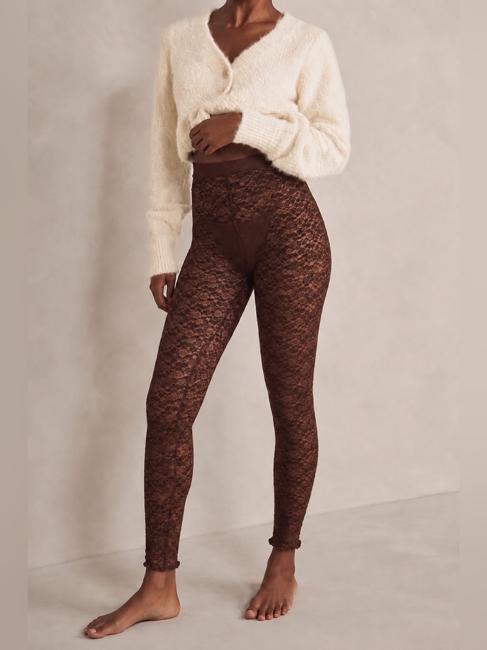 NWT Free People Lacey Daze Leggings- Wine Bord $48MSRP